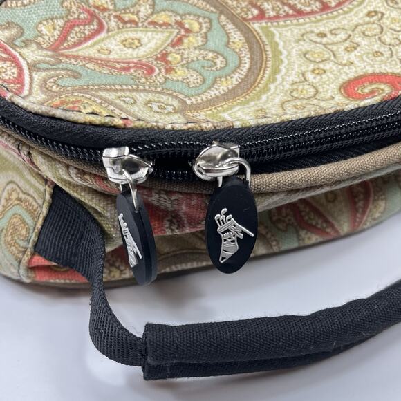 Womens‎ Y2K Sassy Caddy Golf Shoe Sports Multifunction Tote Bag Paisley Print - Picture 4 of 11